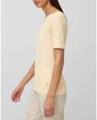T-Shirt rayé jaune/blanc