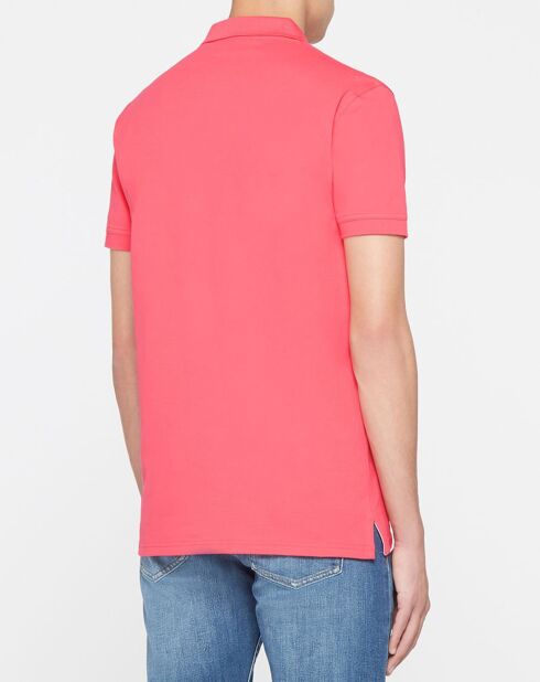 Polo droit rose vif
