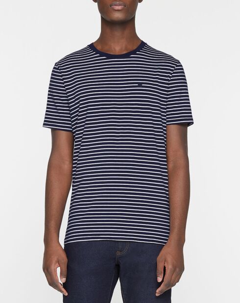 Blauw/wit matrozenshirt