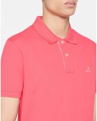 Polo droit rose vif