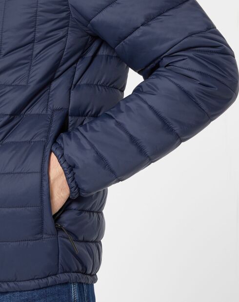 Blouson matelassé bleu marine