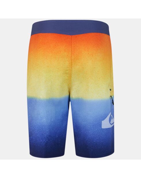 Boardshort bicolore bleu/orange