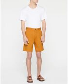 Bermuda chino Slim Fit Pima Stuart orange clair