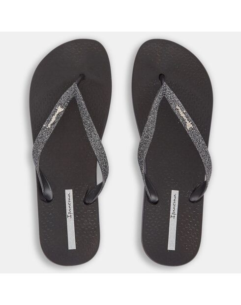 Tongs Lolita noir/gris