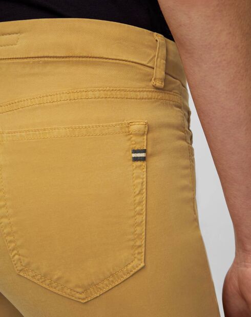 Pantalon slim crop Lulea jaune