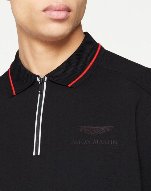 Polo Classic Fit Aston Martin Racing col zippé noir