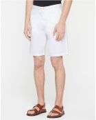 Bermuda chino Slim Fit Pima Stuart  blanc