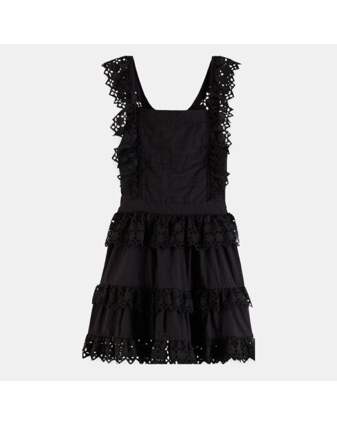 Robe broderie anglaise noire