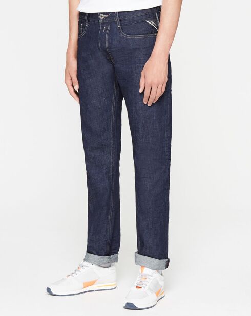 Jean Regular 100% Coton Bio rocco bleu brut