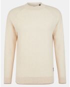 Pull en Coton & Laine col haut beige