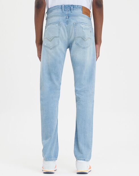 Jean Regular grover aged 20y destroyed bleu clair