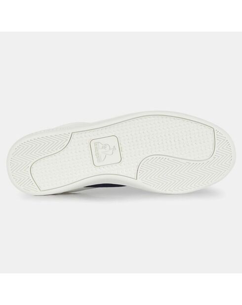 Baskets en Cuir Courtclassic blanc/bleu marine