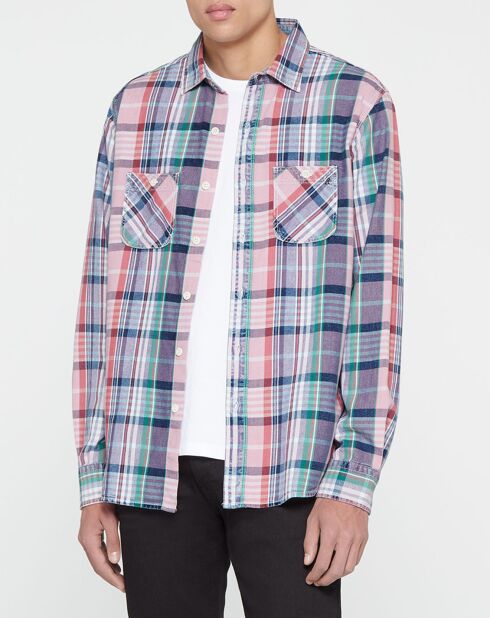 Chemise Regular Fit à carreaux multicolore