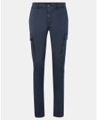 Pantalon Slim cargo hyperflex bleu marine