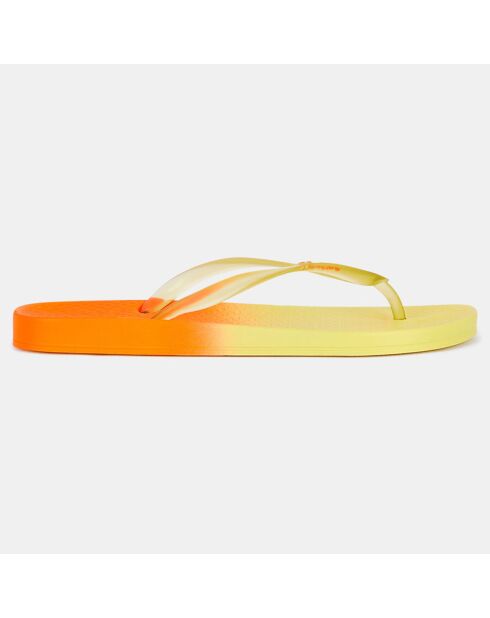 Chanclas recicladas de colores amarillo/naranja