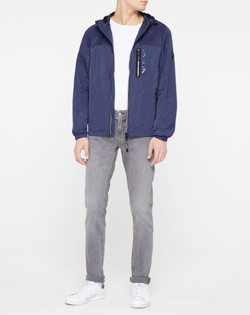 Veste zippée utility bleu marine