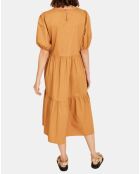 Robe en popeline Carla camel