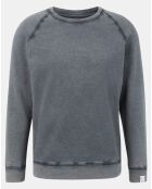 Sweat 100% Coton Bio délavé essential gris