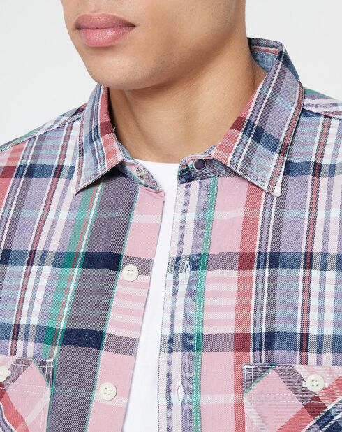 Chemise Regular Fit à carreaux multicolore