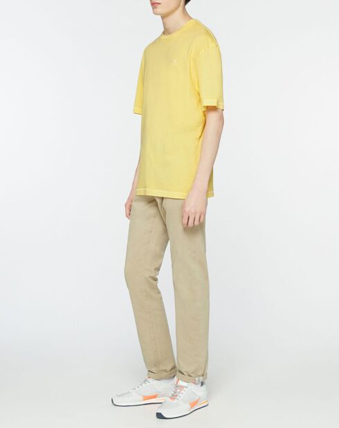 T-Shirt Light Wash Pastel jaune