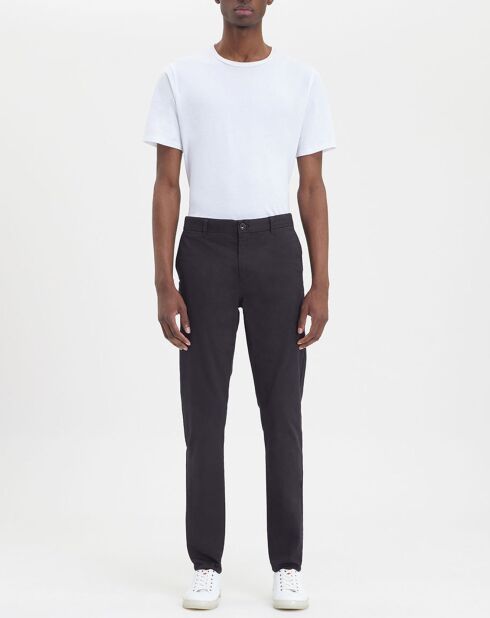 Pantalon chino en Coton bio Slim Fit bleu marine