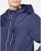 Veste zippée utility bleu marine