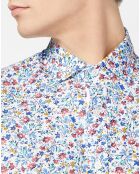 Chemise à fleurs multicolore