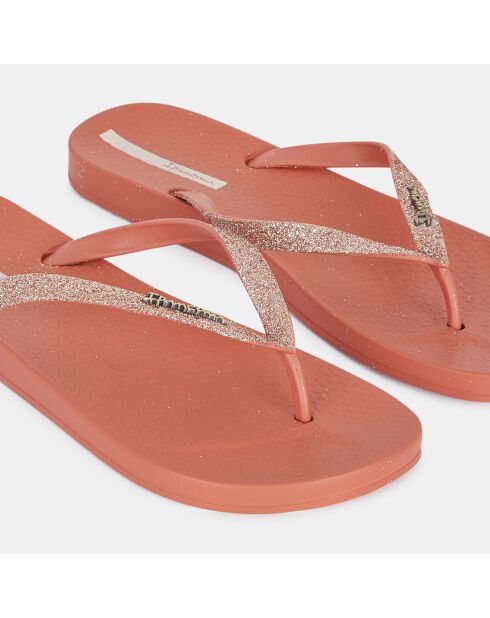 Chanclas Lolita en material reciclado de color rosa viejo