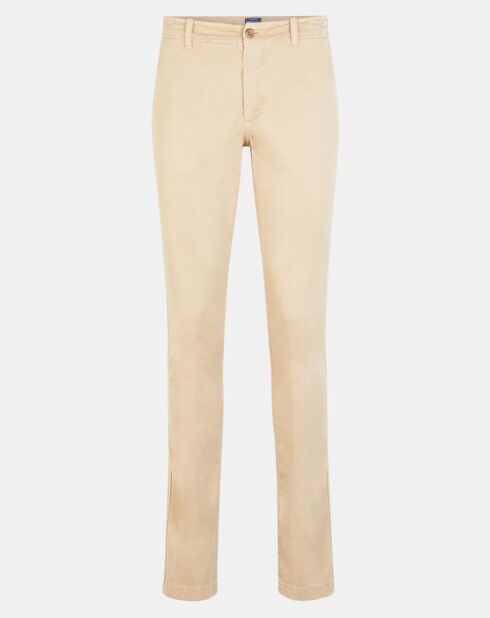 Pantalon chino ajusté Rustique beige