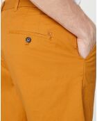 Bermuda chino Slim Fit Pima Stuart orange clair