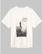 T-Shirt logo mop blanc