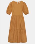 Robe en popeline Carla camel