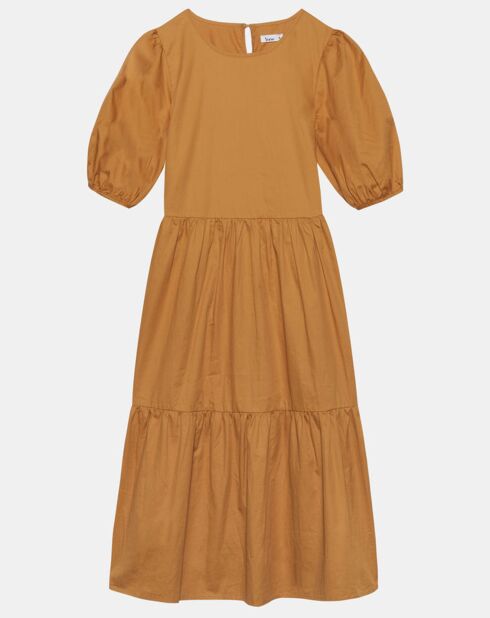 Robe en popeline Carla camel