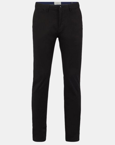 Pantalon chino Slim Fit Stuart uni stretch noir