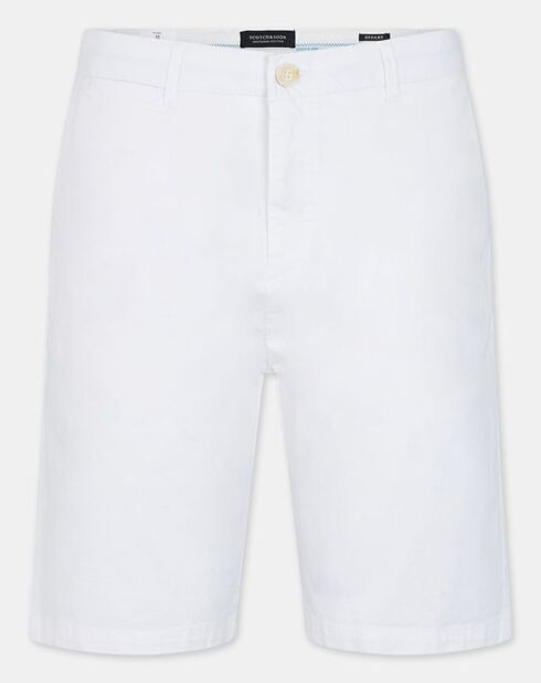 Bermuda chino Slim Fit Pima Stuart  blanc