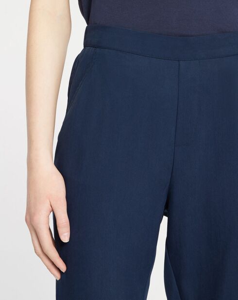 Marineblauwe rechte broek Amélia