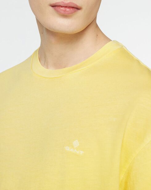 T-Shirt Light Wash Pastel jaune