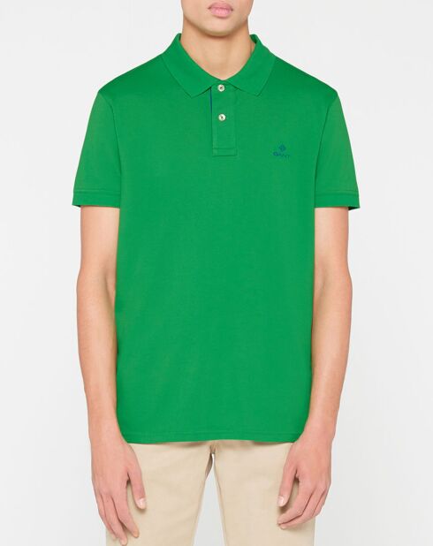 Polo droit vert