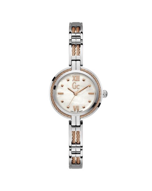 Montre Femme en Acier argenté/rose doré