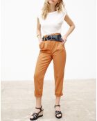 Pantalon 7/8 fuselé June tabac