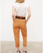 Pantalon 7/8 fuselé June tabac