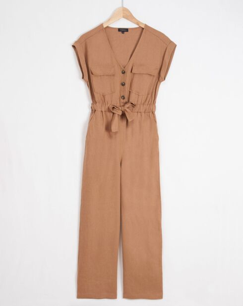 Combinaison 100% Lin Rocio camel