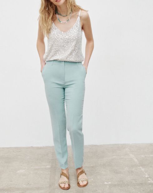 Pantalon Regular Fit Galdin bleu ciel