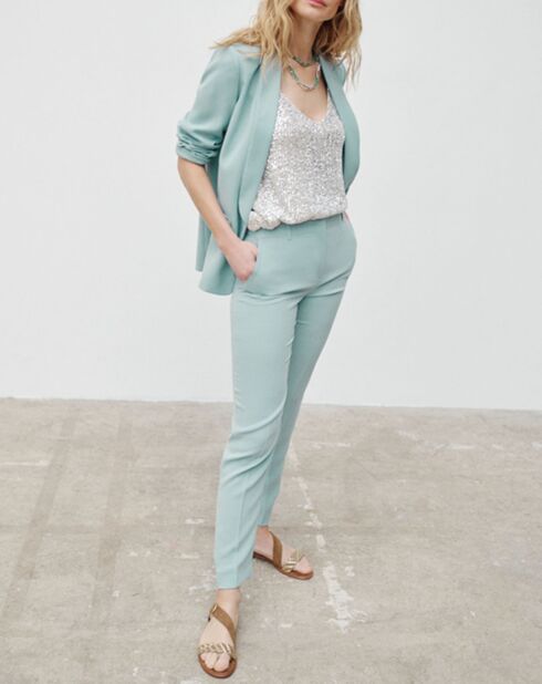 Pantalon Regular Fit Galdin bleu ciel