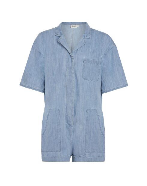 Combishort en Denim Suki indigo clair