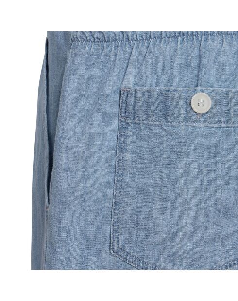 Combishort en Denim Suki indigo clair