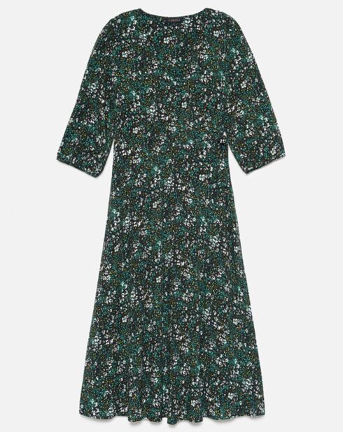 Robe Opale fantaisie imprimé liberty menthe
