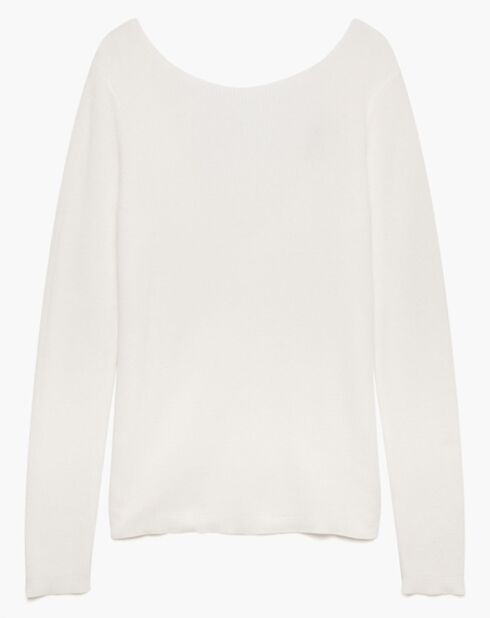 Pull 100% Coton Bio Bettina B ivoire