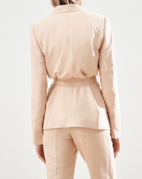 Blazer en Lin mélangé Isaline teint