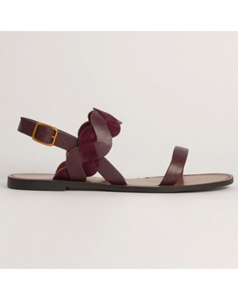Sandales en Cuir Samia figue